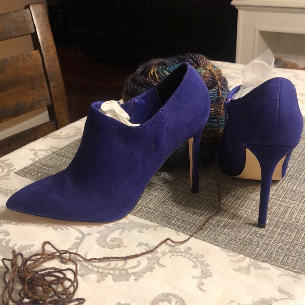 Purple booties